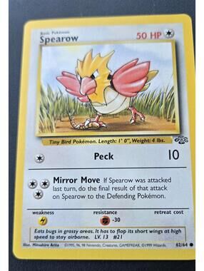 Spearow - Jungle 62/64 Dutch Vintage Pokemon Card